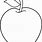 Apple Outline Clip Art Free