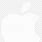 Apple Logo Icon White