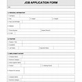 Application Form Template Word