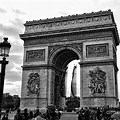 Arc De Triomphe Black and White