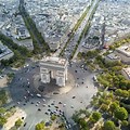 Arc De Triomphe Sky View