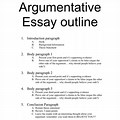 Argument Essay Introduction Outline