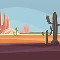 Arizona Desert Landscape Clip Art