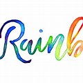 Art Written in Rainbow Font