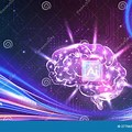 Artificial Intelligence Background Light Purple Screen