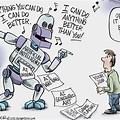 Artificial Intelligence Cartoon Thank You