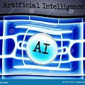 Artificial Intelligence World Text Messages Logo