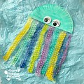 Bubble Wrap Jellyfish Craft