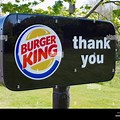 Burger King Thank You Sign