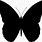 Butterflies Clip Art Silhouette