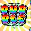 Bye Bubble Rainbow Font