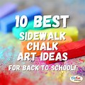 Back to School Sidewalk Chalk Art