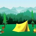 Background Camping Vector A4