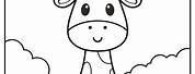 Baby Animals Coloring Sheet Clip Art