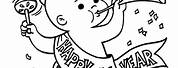 Baby New Year Coloring Pages