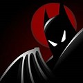 Batman the Animated Series Logo Red Moon