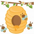 Bee Hive Scrap Book Clip Art