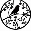 Bird Cut Out Pattern PNG