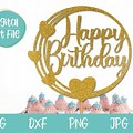 Birthday Banner Cake Topper SVG Free