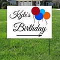 Birthday Party Yard Signs