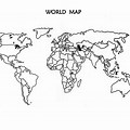 Blank World Map with Country Outlines