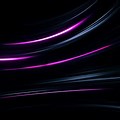 Black Background Neon Line Art Wallpaper