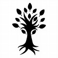 Black Family Tree Silhouette