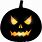 Black Halloween Pumpkin Clip Art