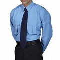 Black Security Guard On Blue Uniform