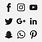 Black Social Icons