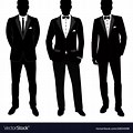 Black Tie Man Silhouette