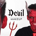 Black and Gold Devil Makeup