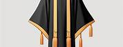 Black and Gold Graduation Gown