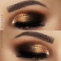 Black and Gold in Smokey Eye Makeup