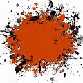 Black and Orange Paint Splash Background