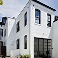 Black and White Brick Building