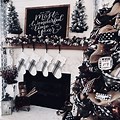 Black and White Christmas Decorations Outdoor