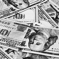 Black and White Currency Background