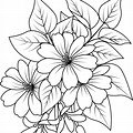 Black and White Flower Coloring Pages