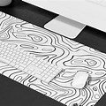 Black and White Mouse Pad