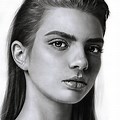 Black and White Portrait Drawing