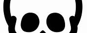 Black and White Skull Clip Art