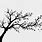 Black and White Tree Decal