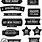 Black and White Vectors Stickers