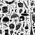 Black and White Witchy Pattern