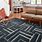 Blue Geometric Area Rug