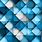 Blue Geometric Pattern Wallpaper