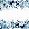 Blue Floral Wallpaper Border