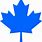 Blue Maple Leaf Clip Art