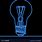 Blue Neon Bulb